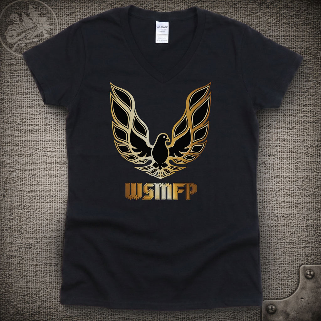 WSMFP Pigeons | Widespread Panic Shakedown Lot Style Ladies V-Neck Tee