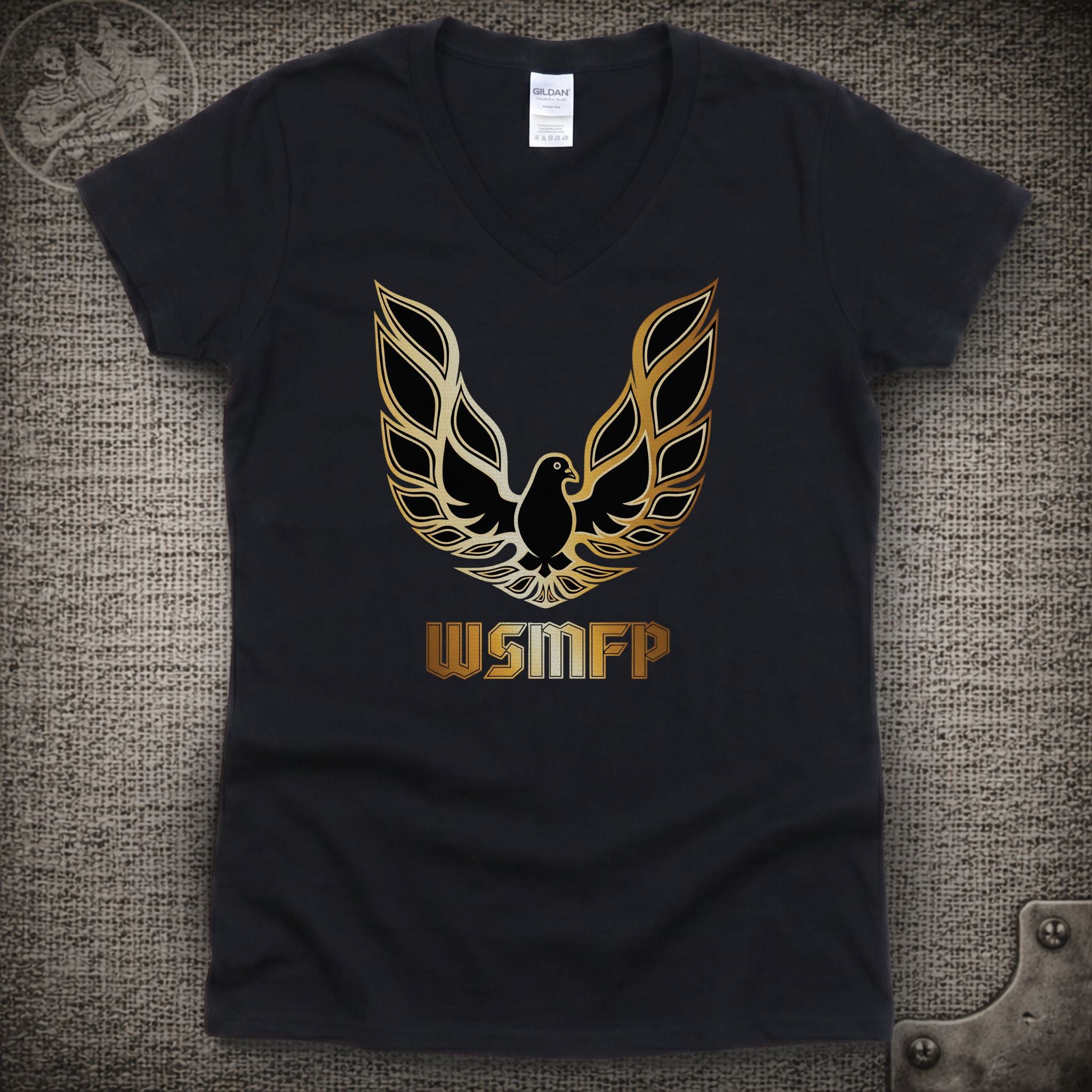 WSMFP Pigeons | Widespread Panic Shakedown Lot Style Ladies V-Neck Tee