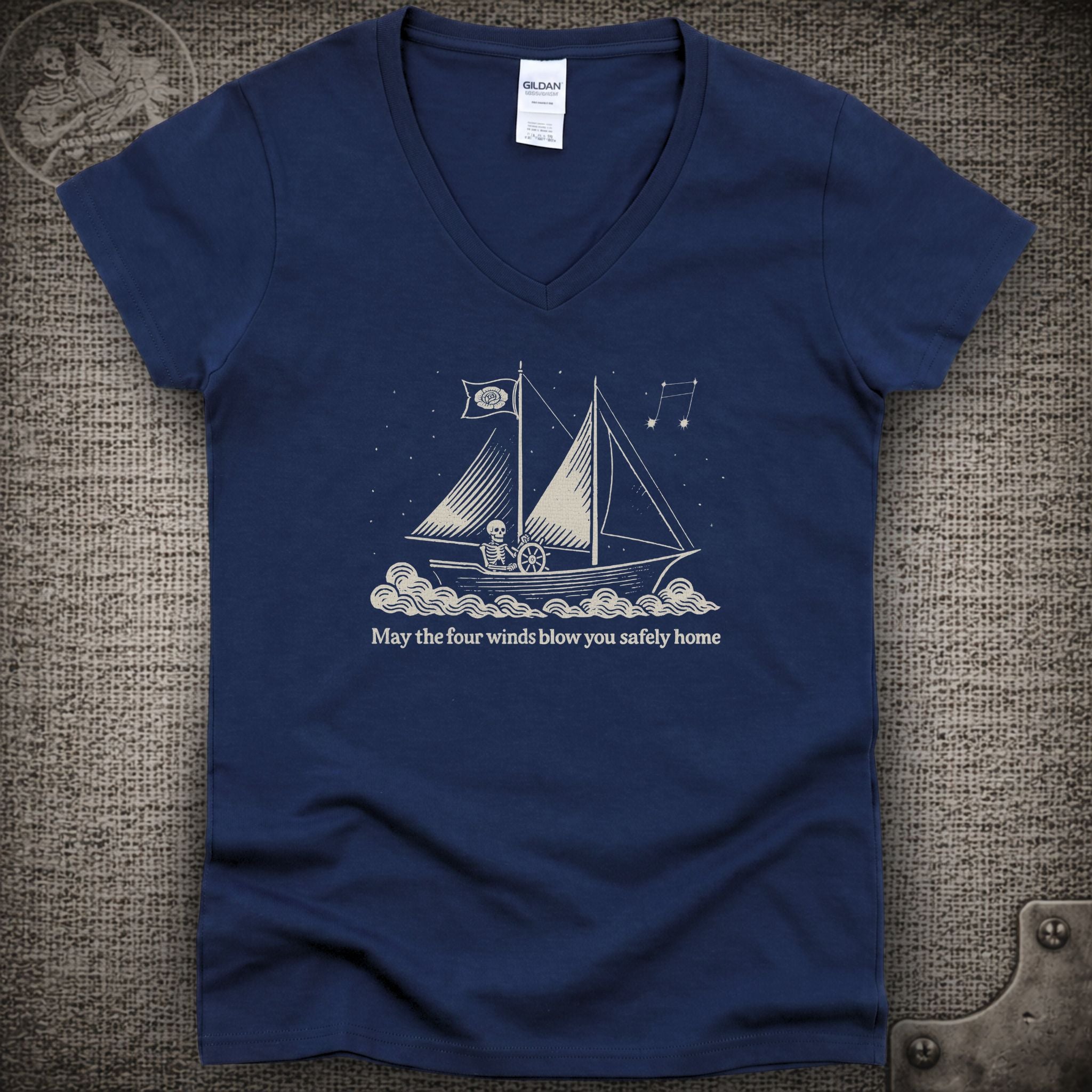 Franklin's Tower | Grateful Dead Shakedown Lot Style Ladies V-Neck Tee