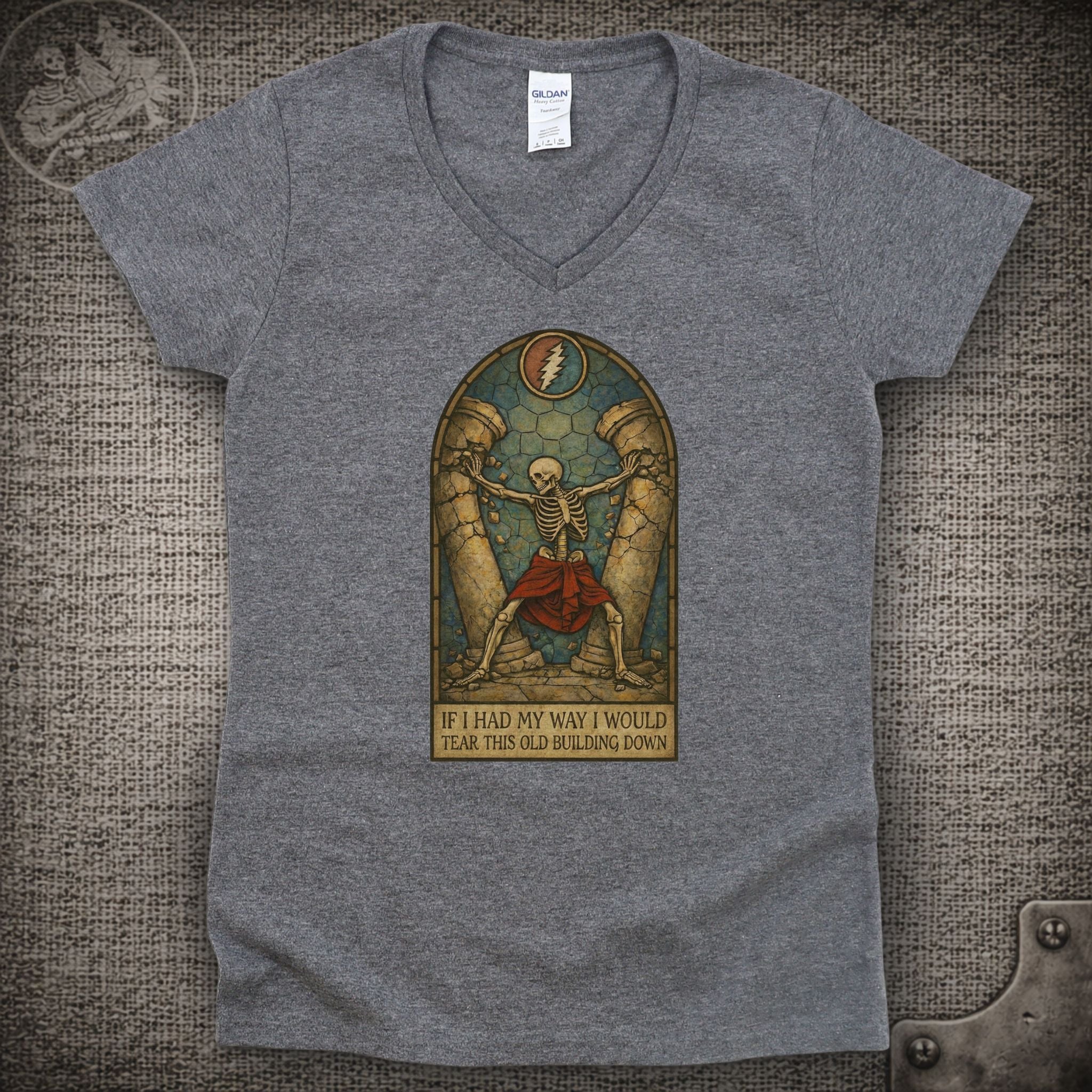 Samson and Delilah | Grateful Dead Shakedown Lot Style Ladies V-Neck Tee