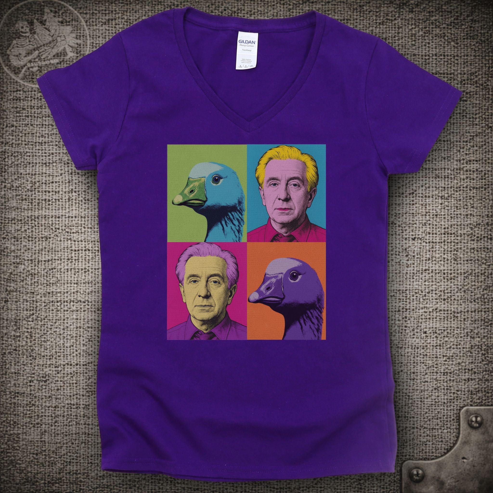 Dustin Hoffman | Goose Shakedown Lot Style Ladies V-Neck Tee