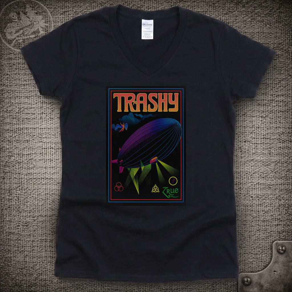 Trashy | Bloodkin | Widespread Panic Shakedown Lot Style Ladies V-Neck Tee