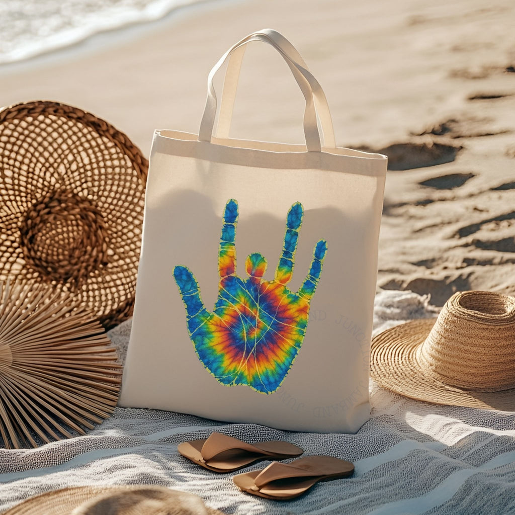 Jerry Garcia Handprint Inspired Shakedown St Tote Bag
