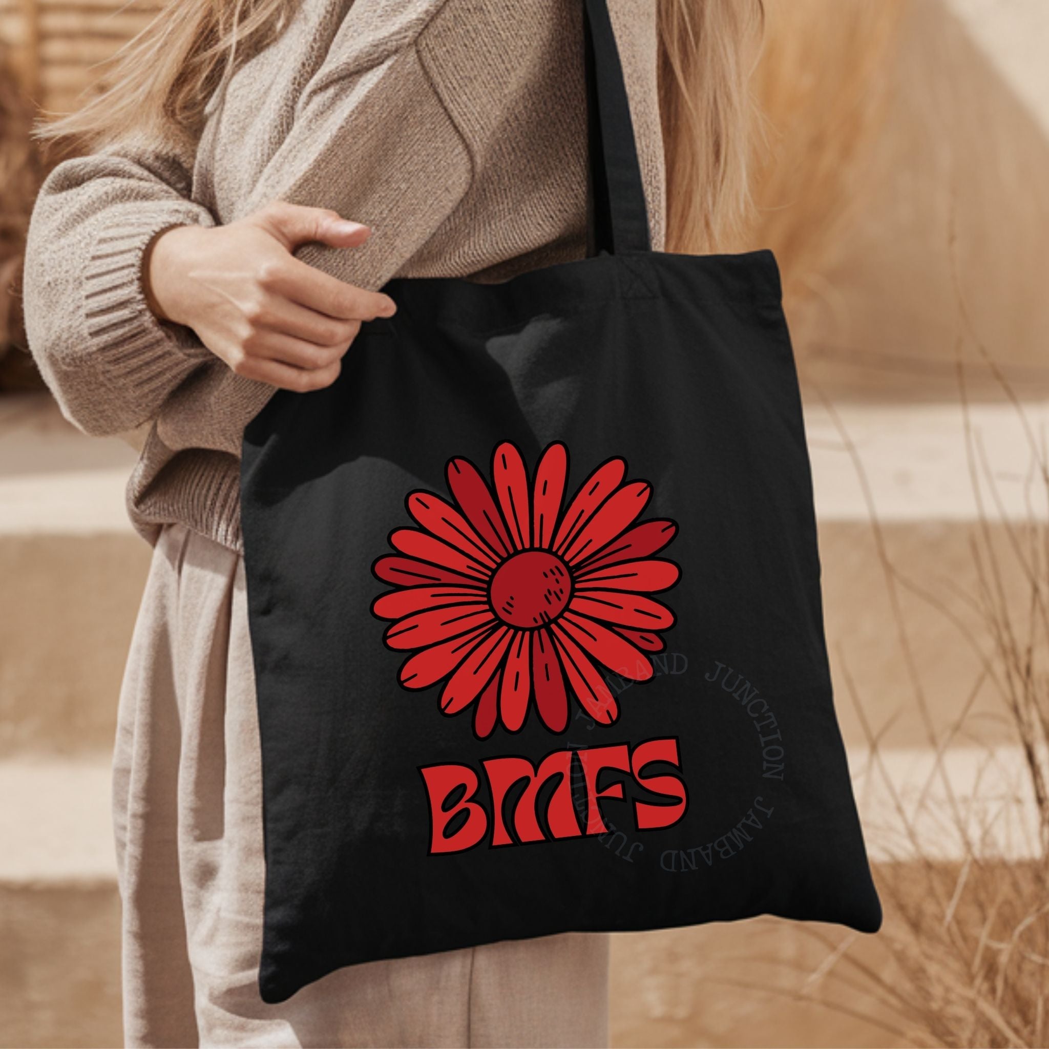 Billy Strings Red Daisy Inspired BMFS Tote Bag