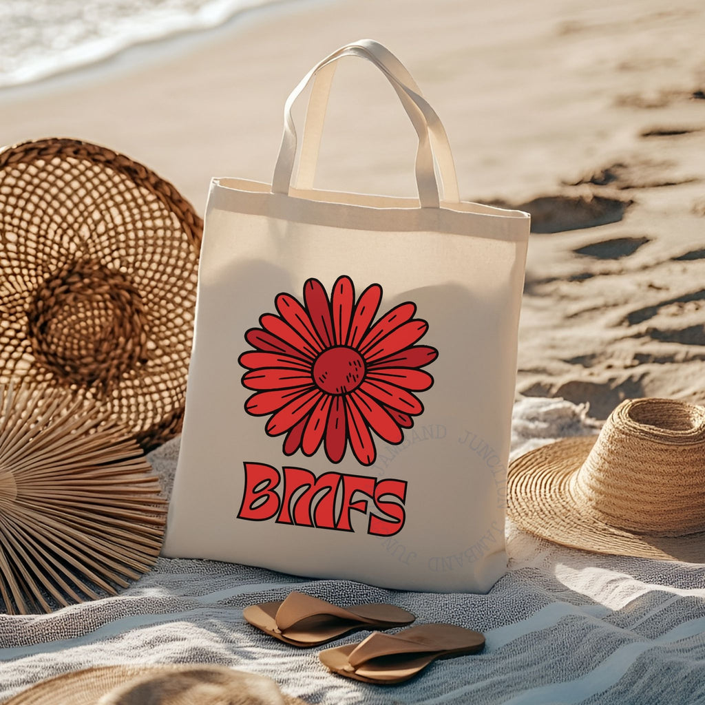 Billy Strings Red Daisy Inspired BMFS Tote Bag