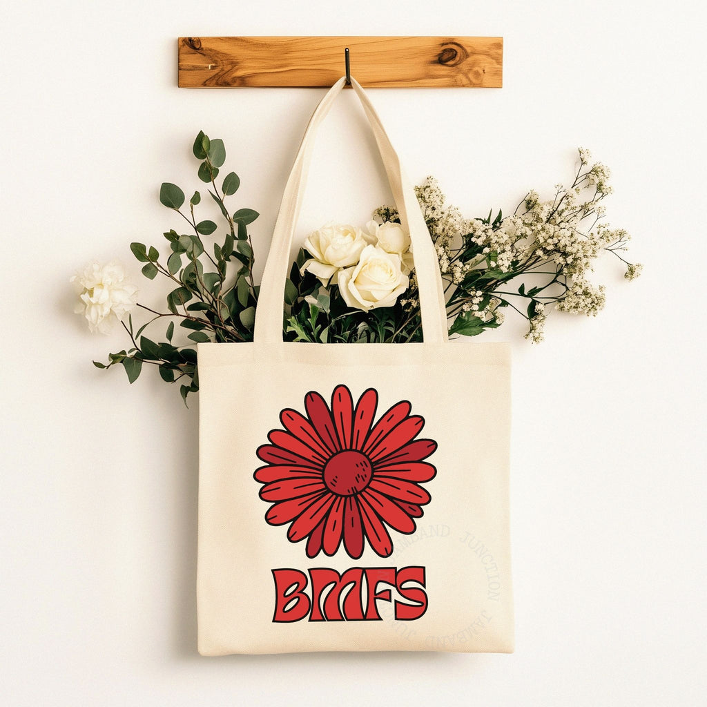 Billy Strings Red Daisy Inspired BMFS Tote Bag