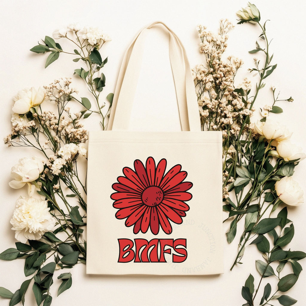 Billy Strings Red Daisy Inspired BMFS Tote Bag