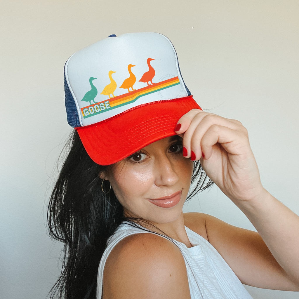 Retro Geese| Goose Inspired Trucker Hat