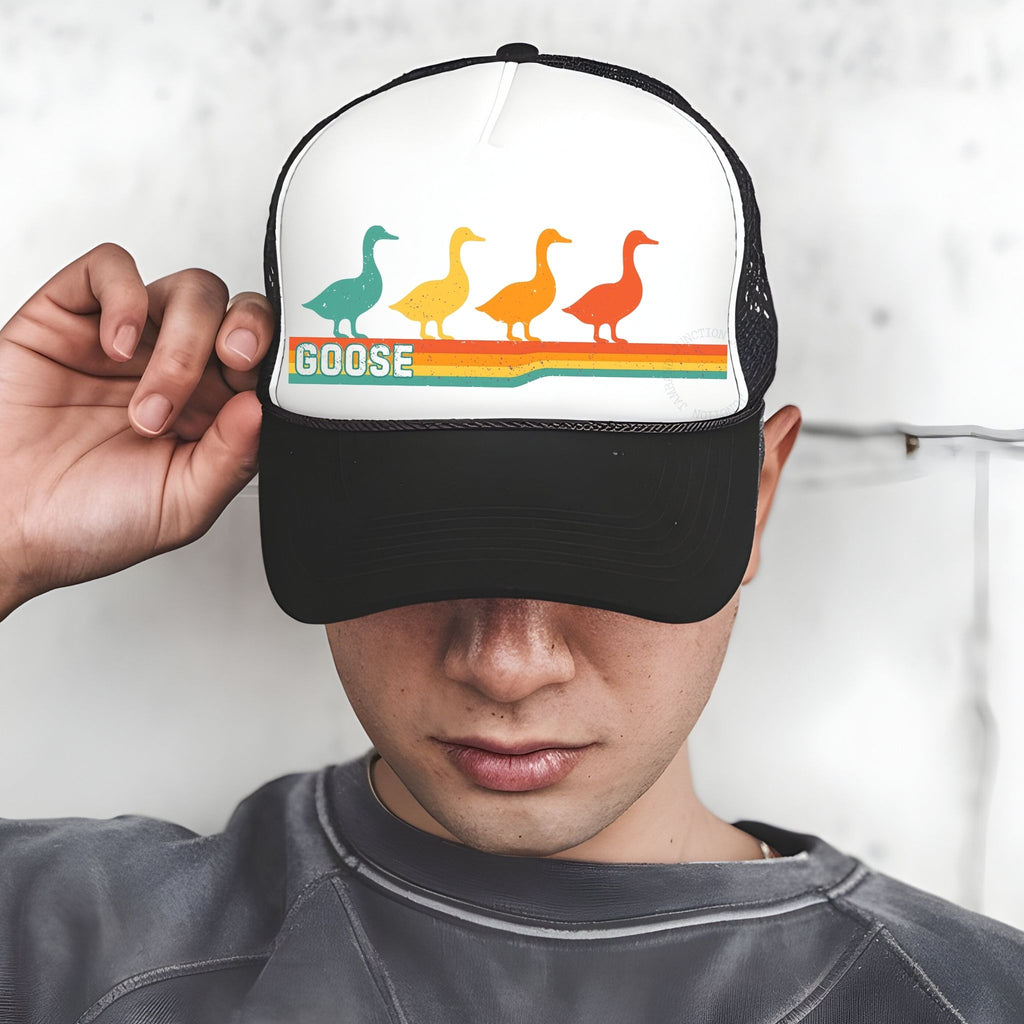Retro Geese| Goose Inspired Trucker Hat