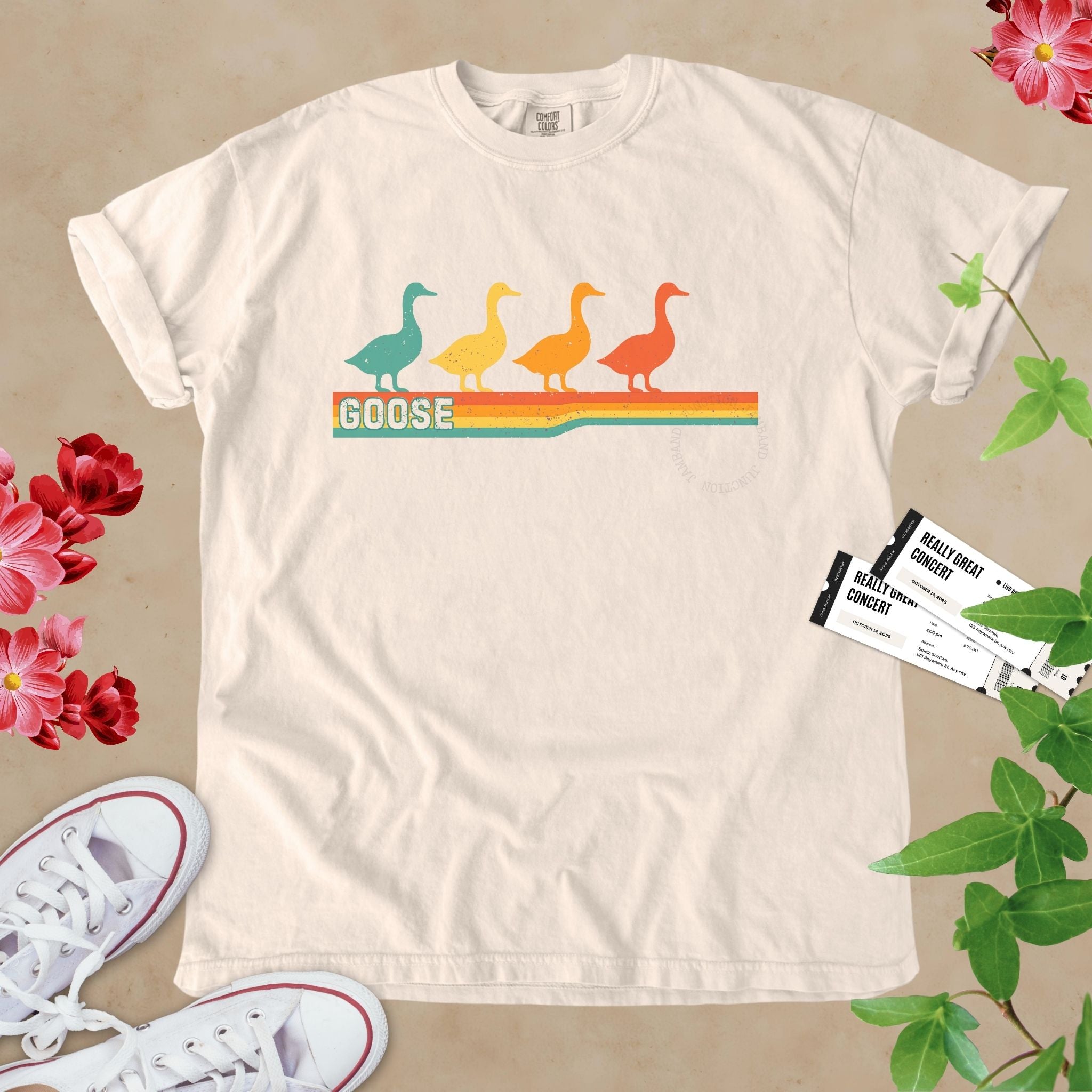 Retro Geese | Goose Inspired Shakedown Style T-Shirt