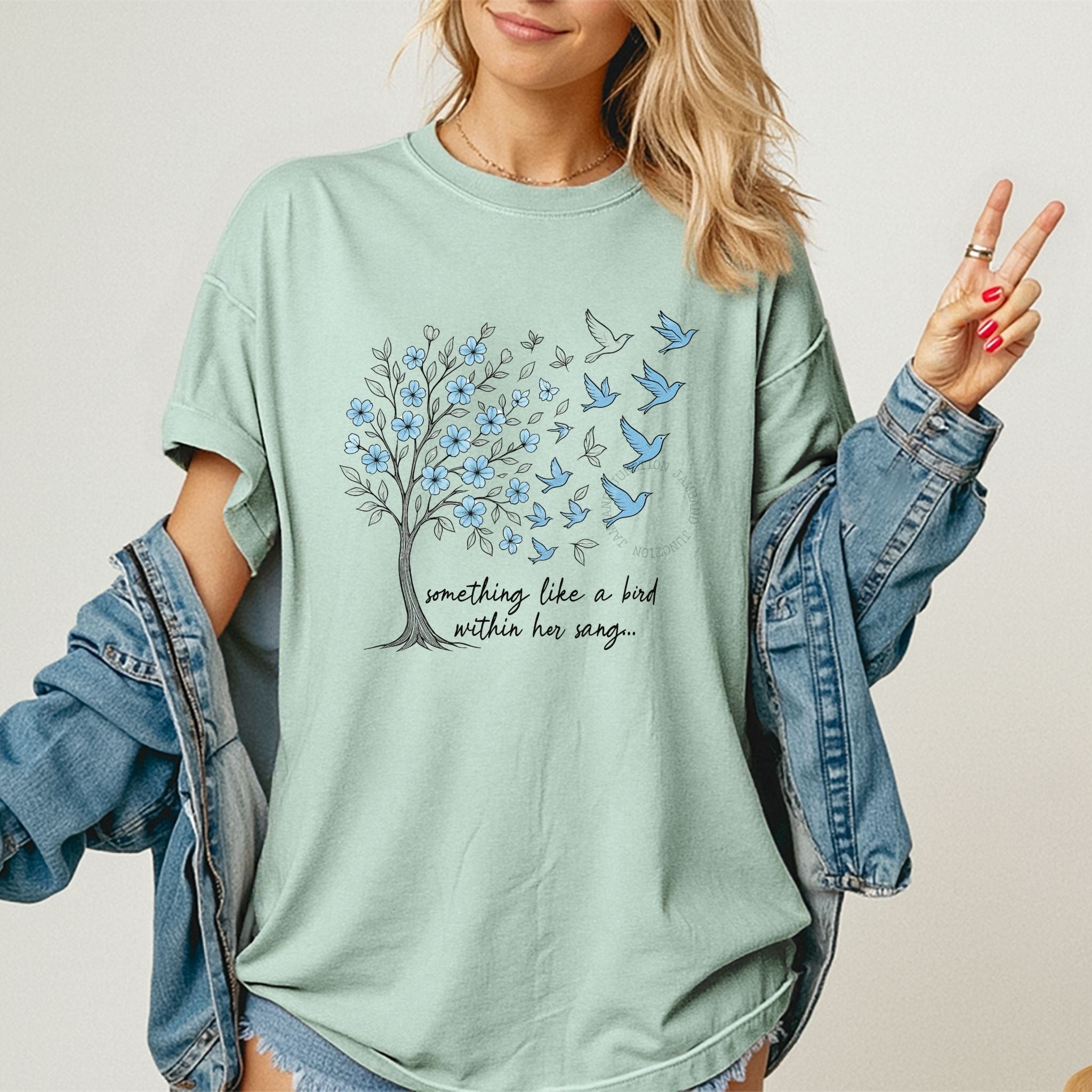 Unisex Birdsong jam band shirt on Comfort Colors cotton