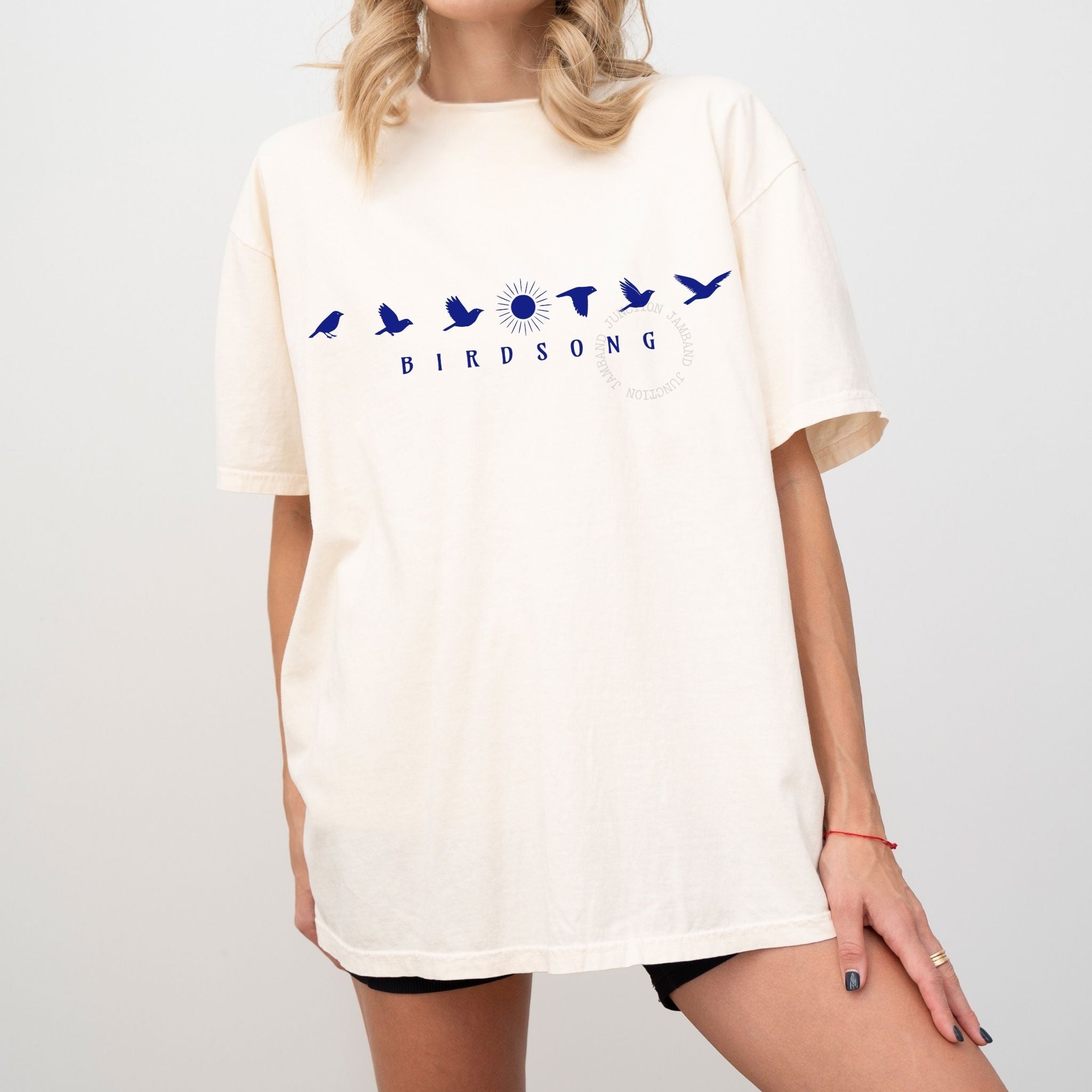 Birdphases Birdsong design shirt with celestial folk rock style