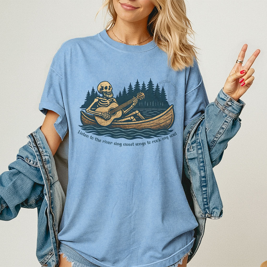 Unisex jam band style Brokedown Palace shirt on Comfort Colors cotton