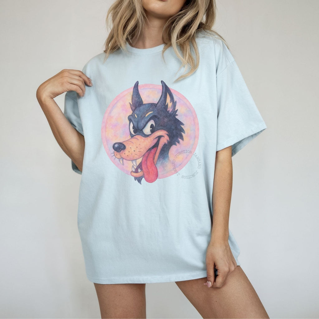 Vintage Dire Wolf lyric design shirt for music fans