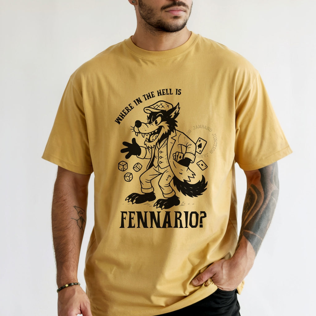 Dire Wolf Fennario design shirt with folk rock style
