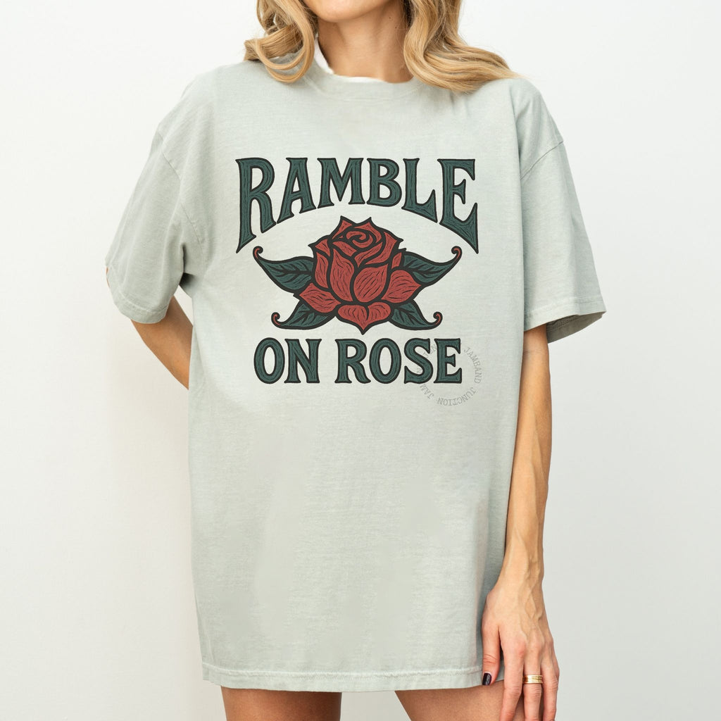 Unisex Ramble on Rose shirt for live music and jam band fans