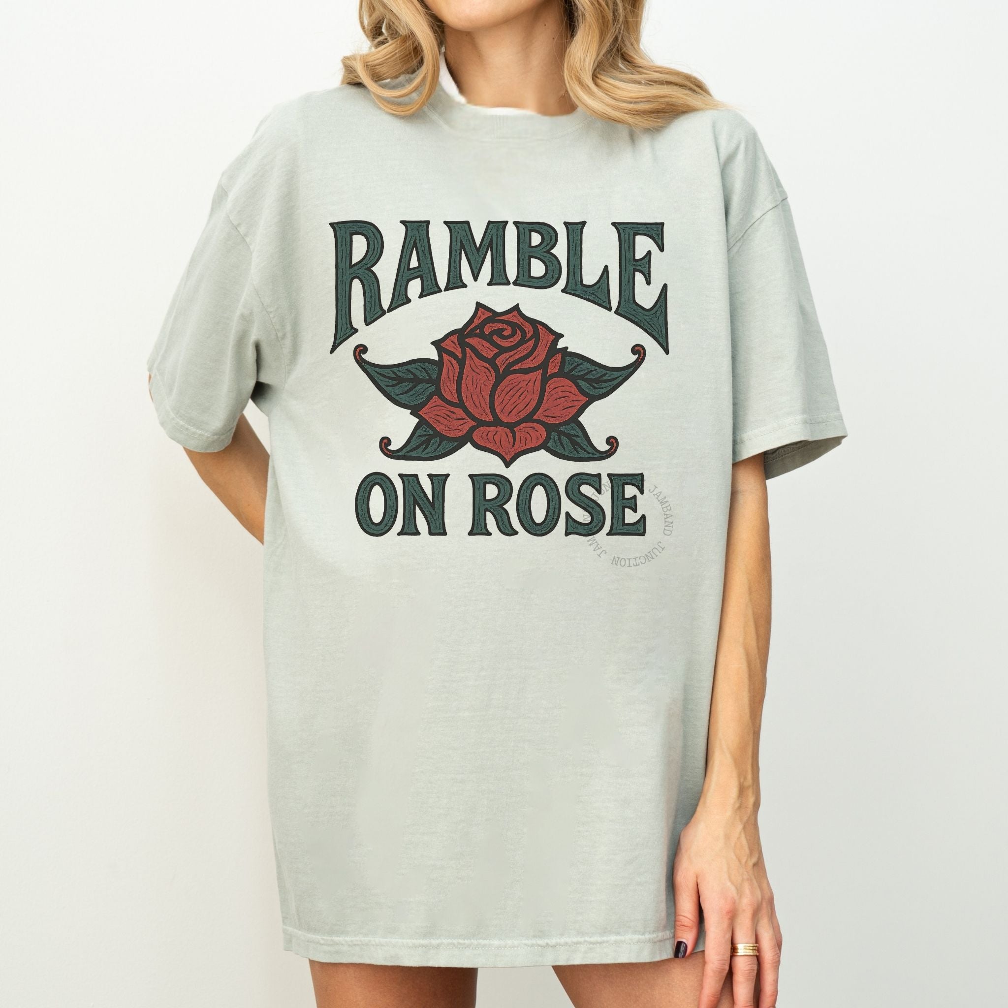 Unisex Ramble on Rose shirt for live music and jam band fans
