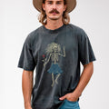 Rosebud Guitar t-shirt with original Shakedown lot style artwork on Comfort Colors 1717