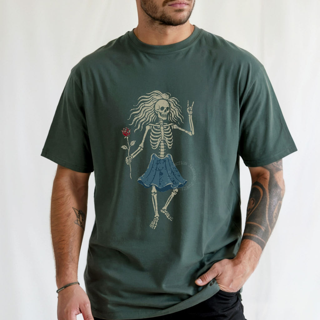 Vintage lot style Rosebud Guitar shirt with soulful design