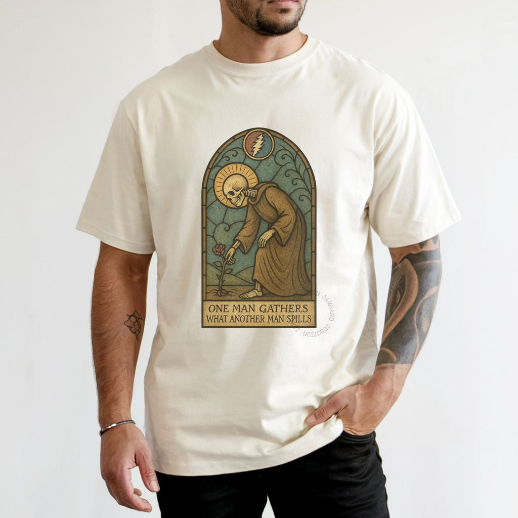 Original St Stephen design shirt with Deadhead aesthetic