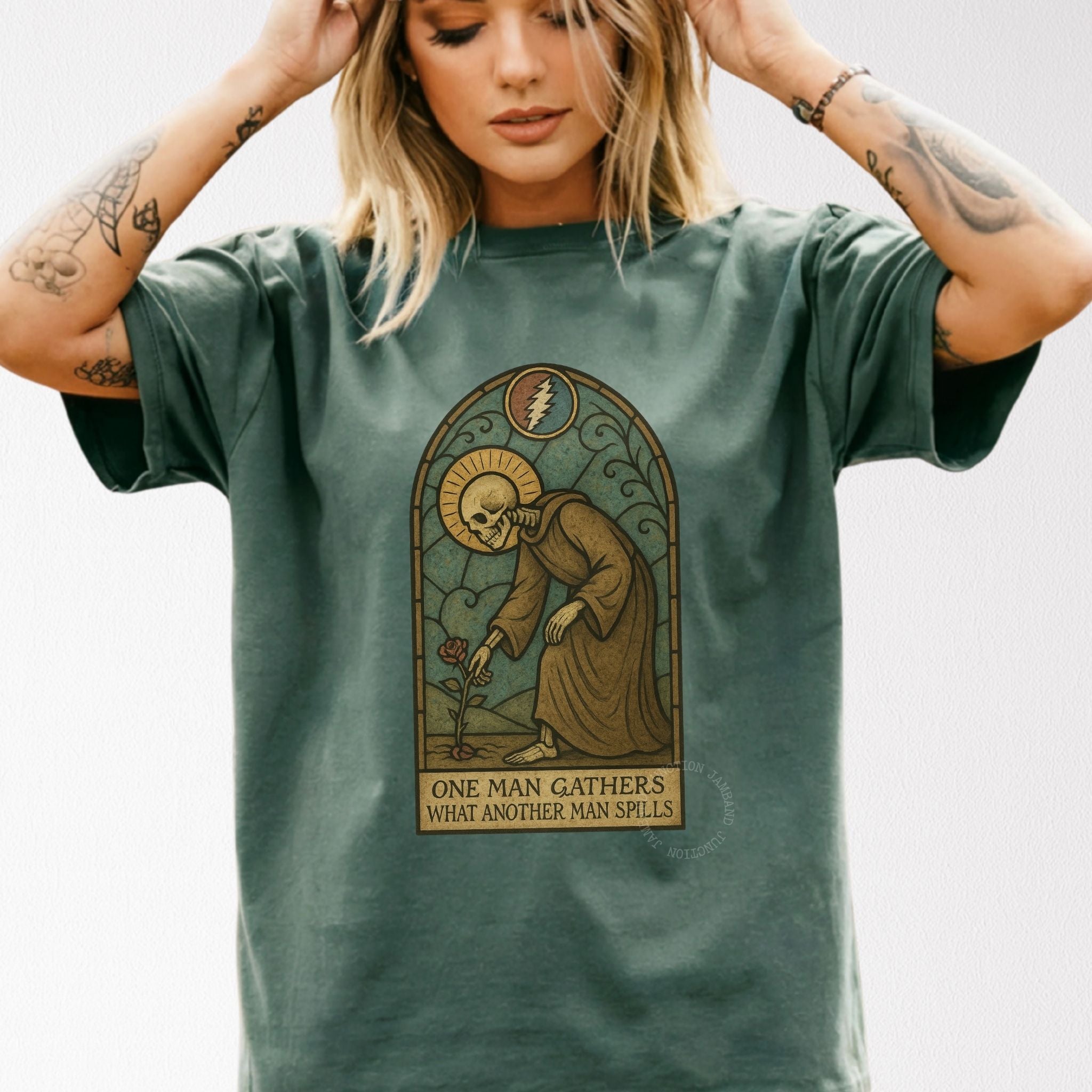 St Stephen t-shirt with original Shakedown lot style artwork on Comfort Colors 1717