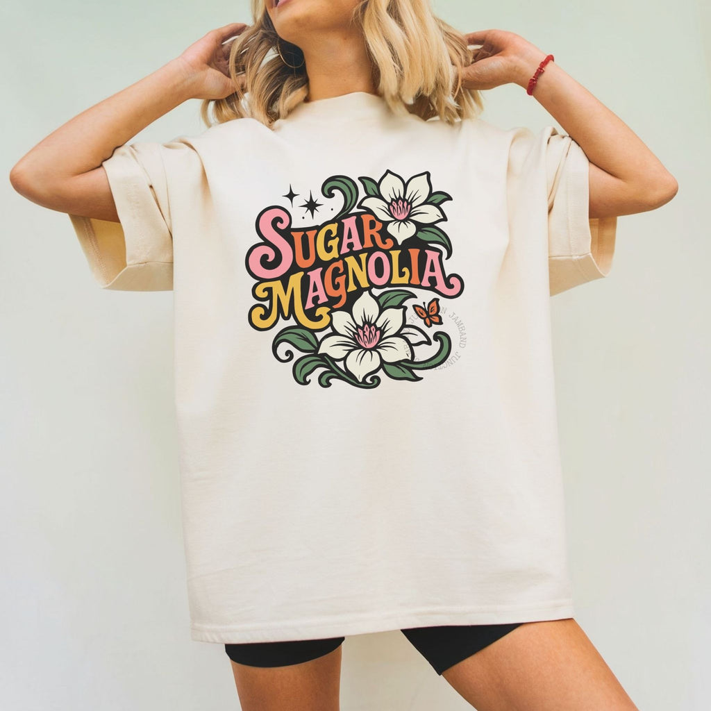 Sugar Magnolia design shirt for Deadheads and jamband fans