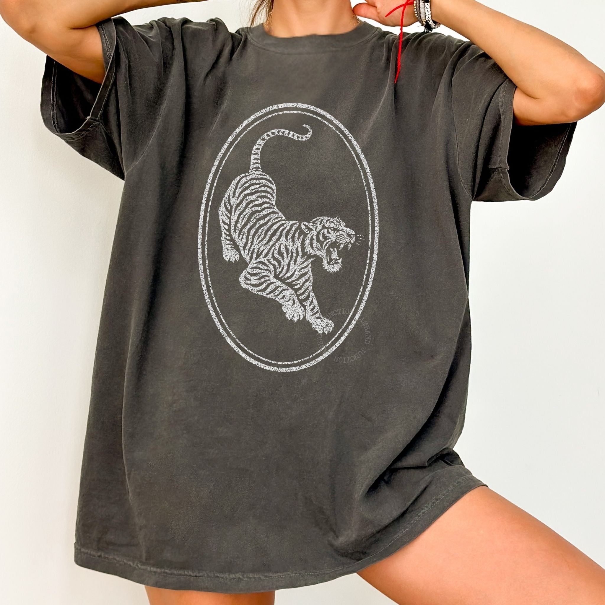 Tiger Guitar Grateful Dead style design shirt for Deadheads and jamband fans