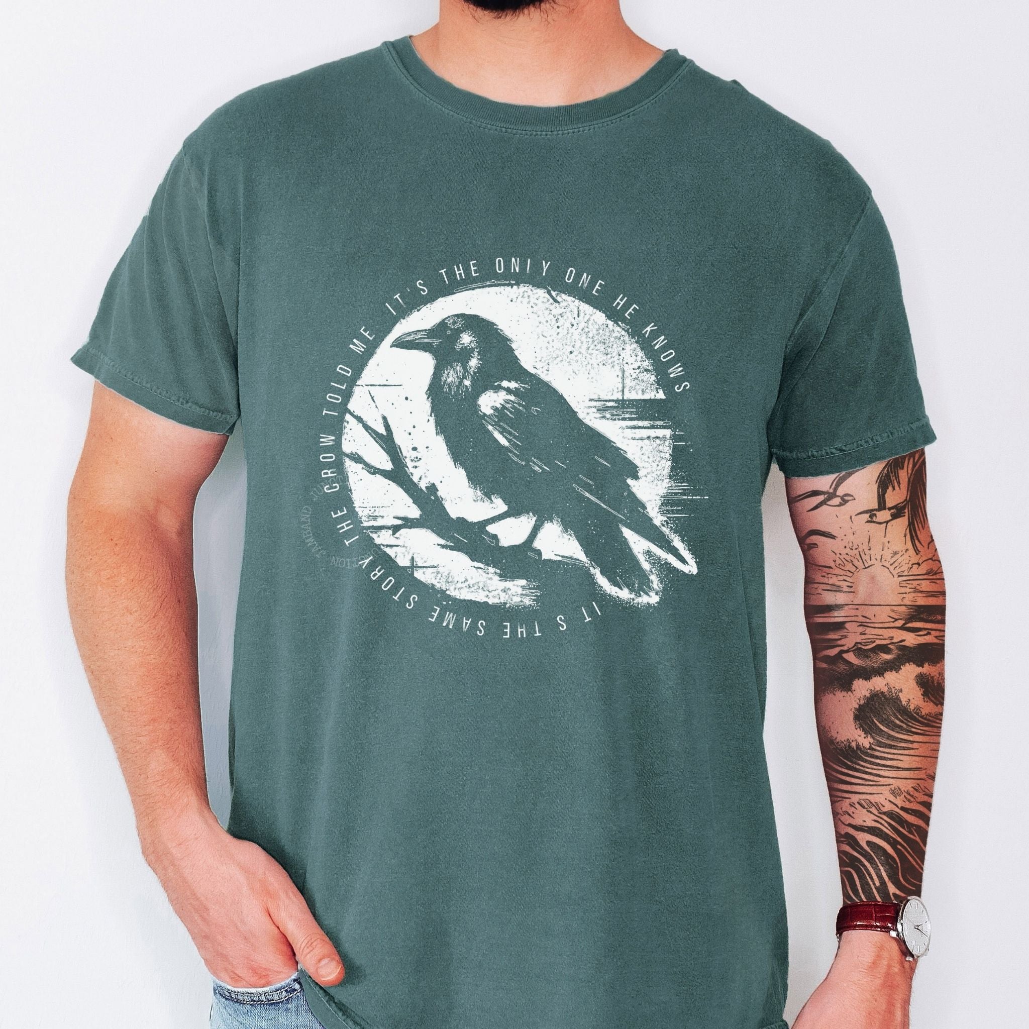 Comfort Colors 1717 unisex Uncle John’s Band Crow Told Me graphic t-shirt