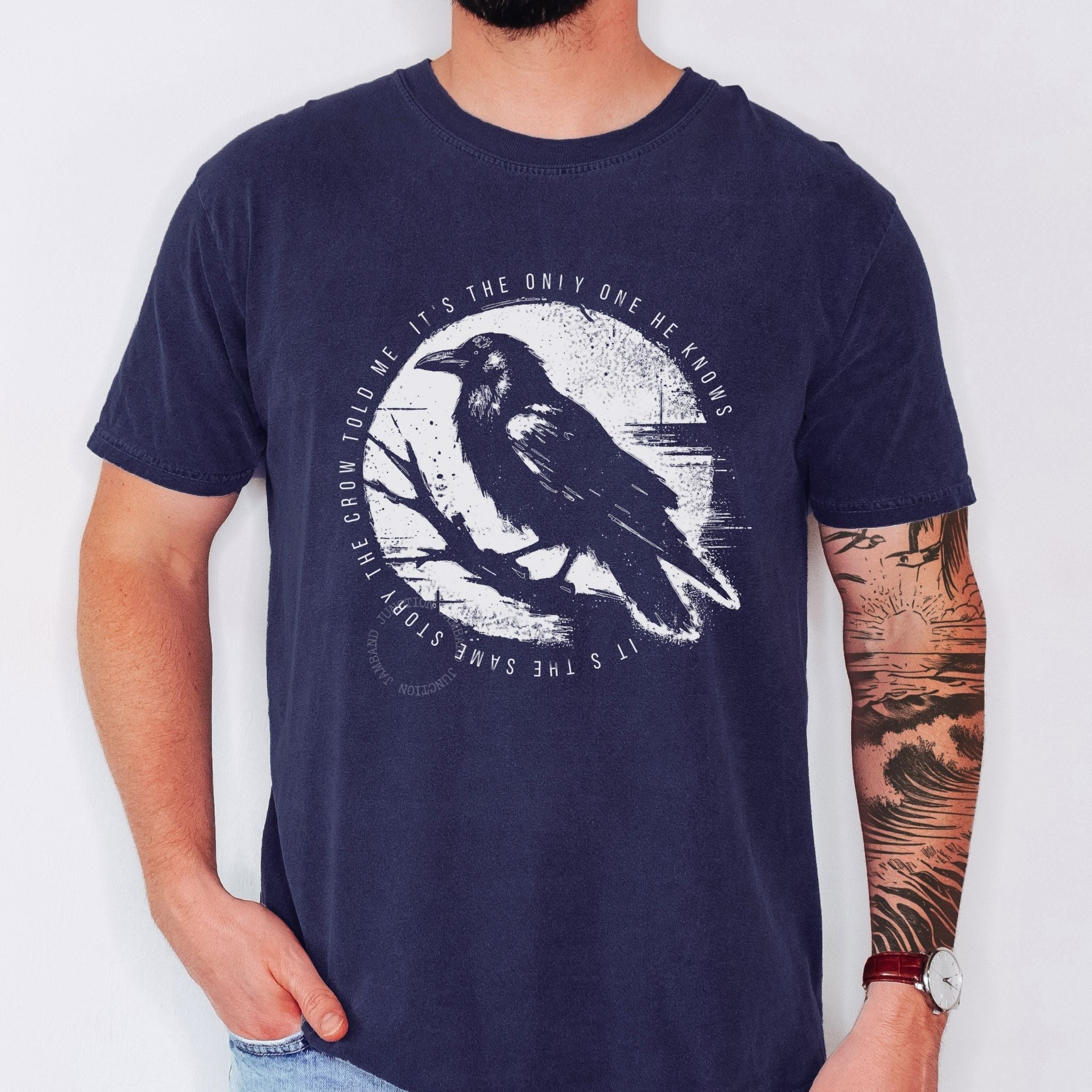 Uncle John’s Band crow design shirt for Deadheads and jamband fans