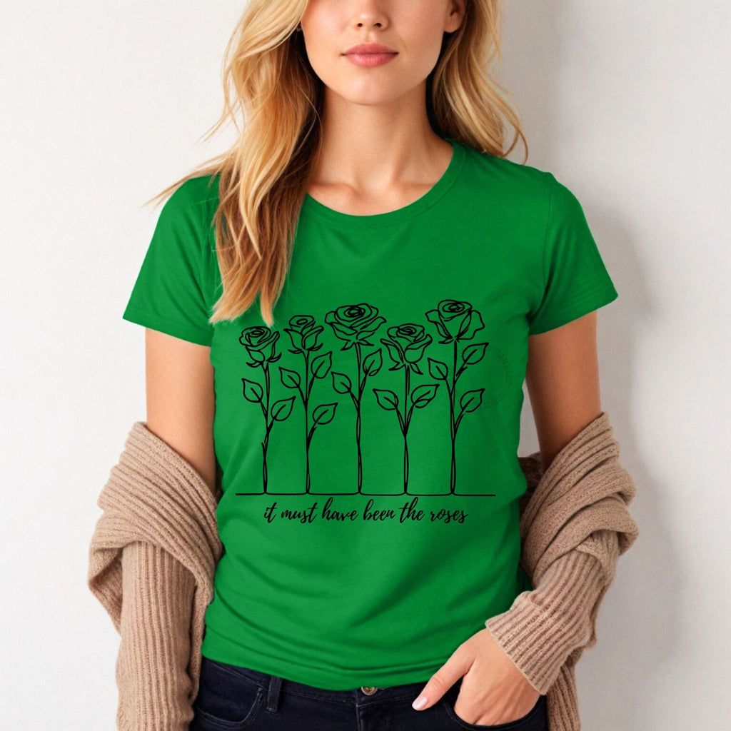 It Must Have Been the Roses artwork shirt designed for Grateful Dead fans, dreamers, and collectors.