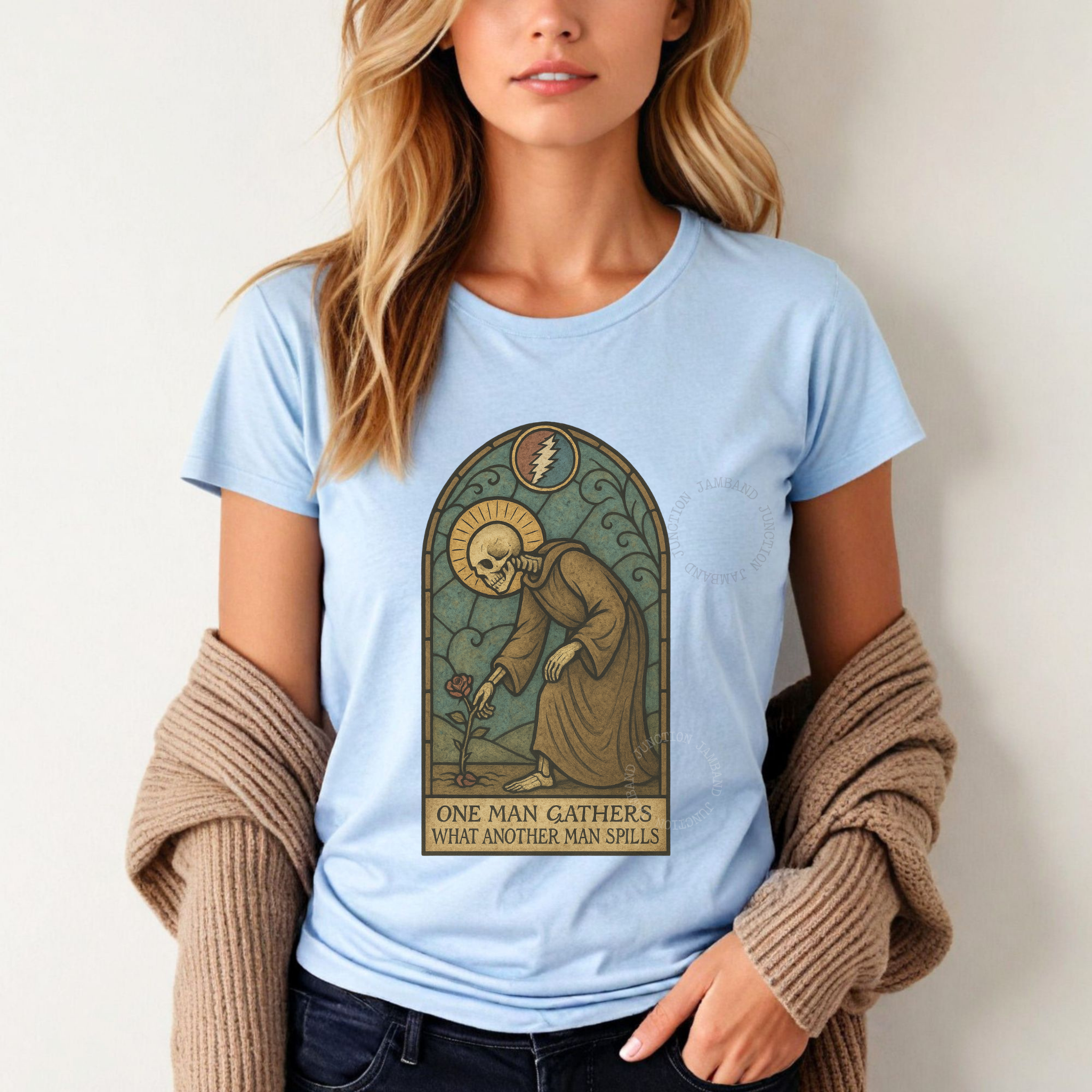 Original St. Stephen illustration inspired by the Grateful Dead’s song of rebirth and rhythm.