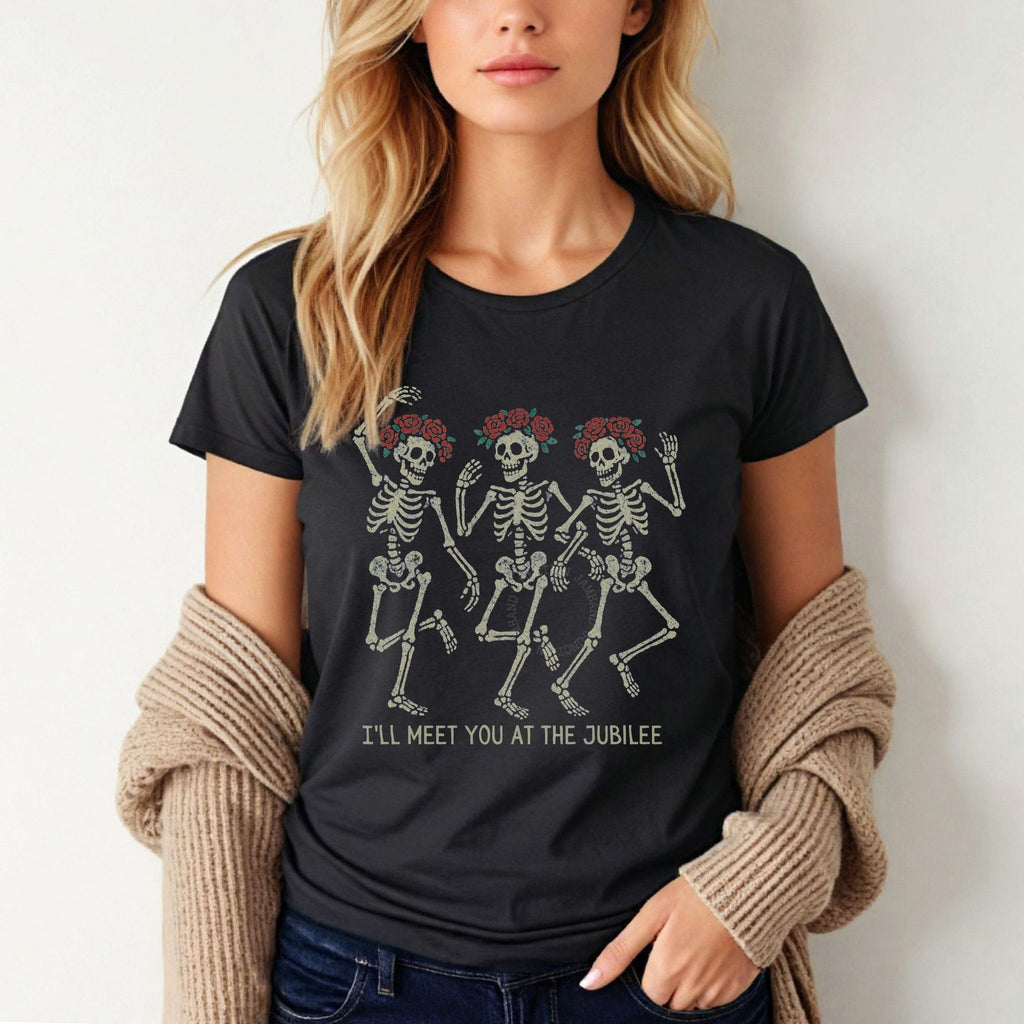 Grateful Dead Sugaree women’s t-shirt featuring jubilee lyric-inspired artwork.
