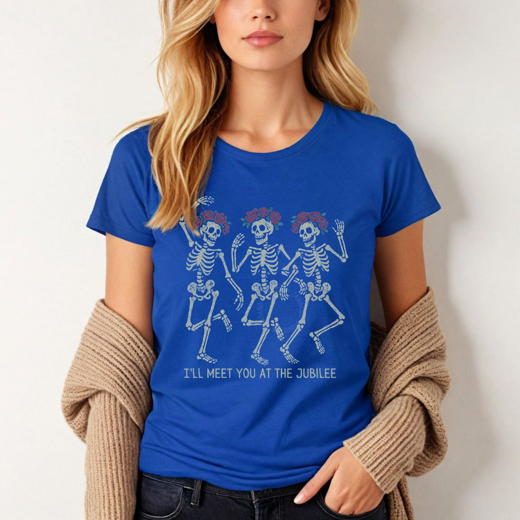 Shakedown lot style Sugaree design printed on a Gildan women’s softstyle semi-fitted tee.