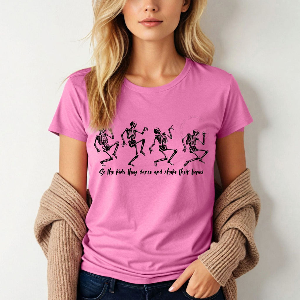 Throwing Stones design printed on a Gildan women’s softstyle t-shirt for Deadhead mamas and music lovers.