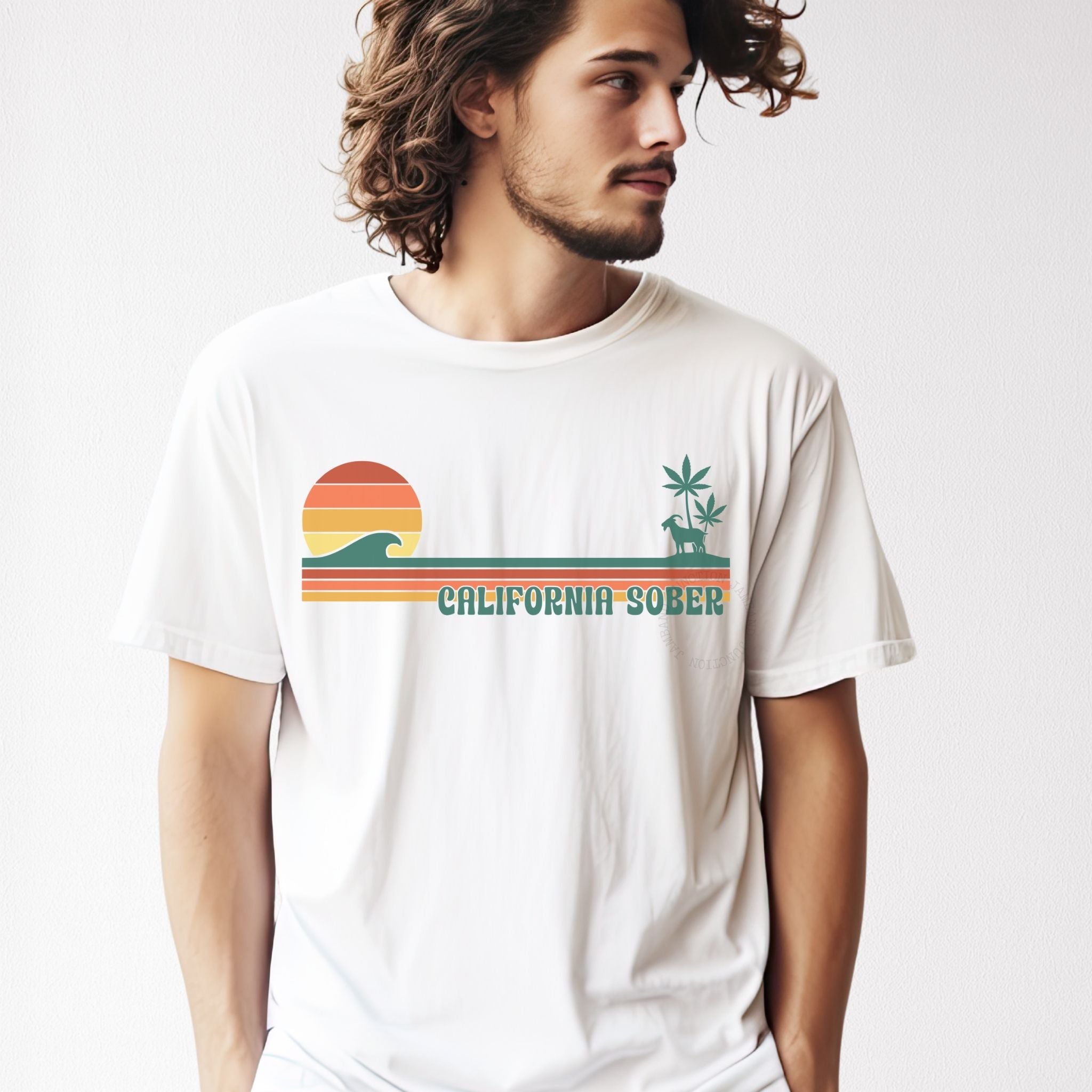 Billy Strings California Sober t-shirt featuring original artwork and Shakedown lot style design.