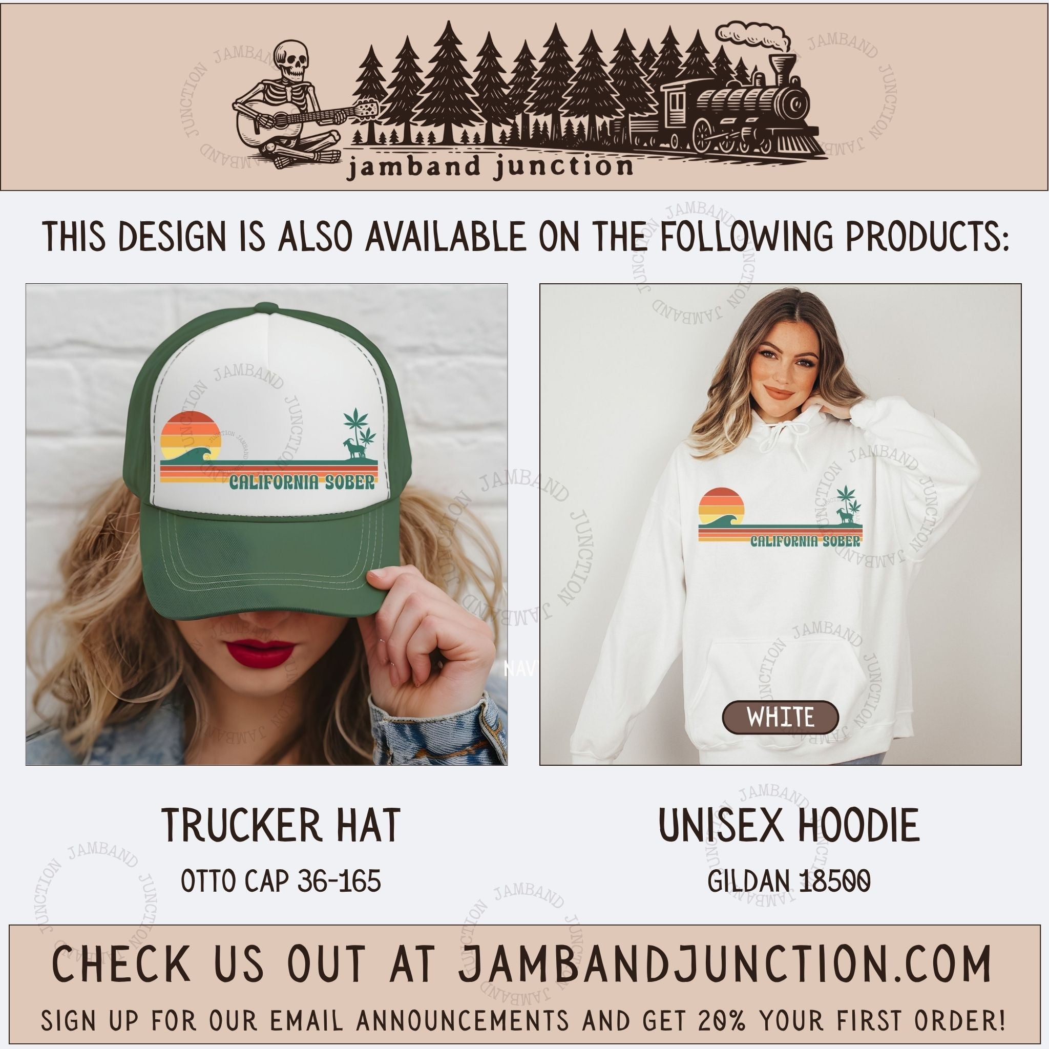 Billy Strings California Sober design is also available on these quality products from Jamband Junction.