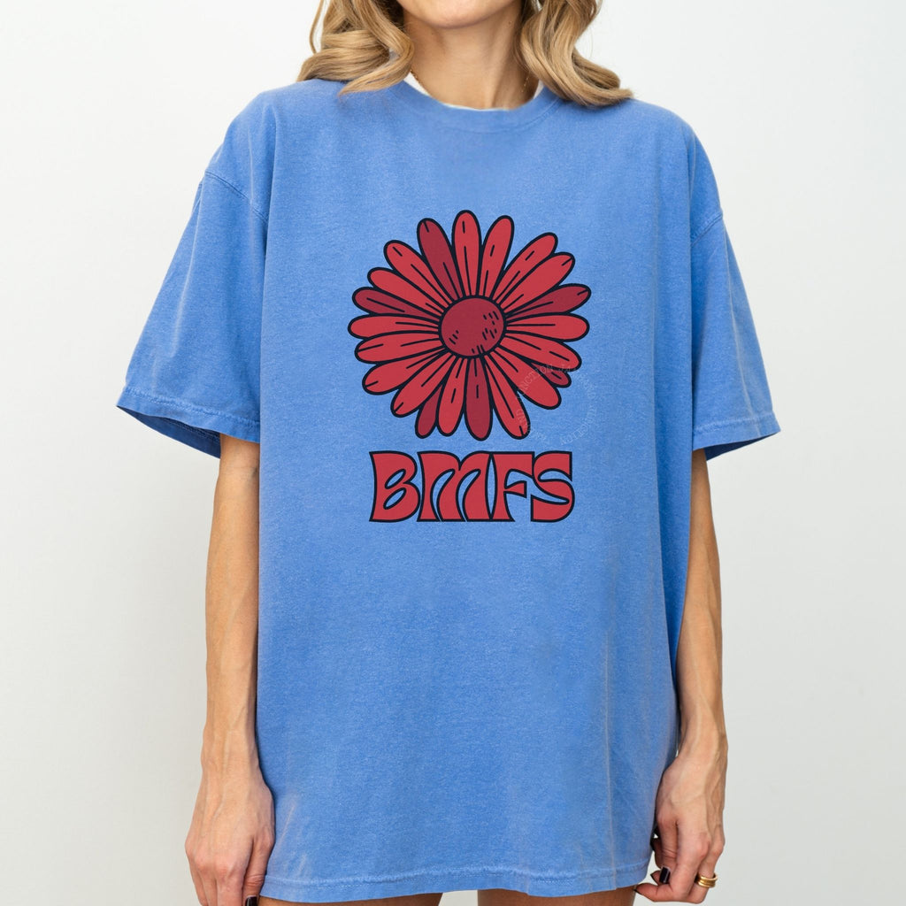 Red Daisy artwork t-shirt made for BMFS fans who live for the jam and the road ahead.