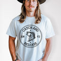 Billy Strings Catch and Release t-shirt featuring original artwork and Shakedown lot style design.