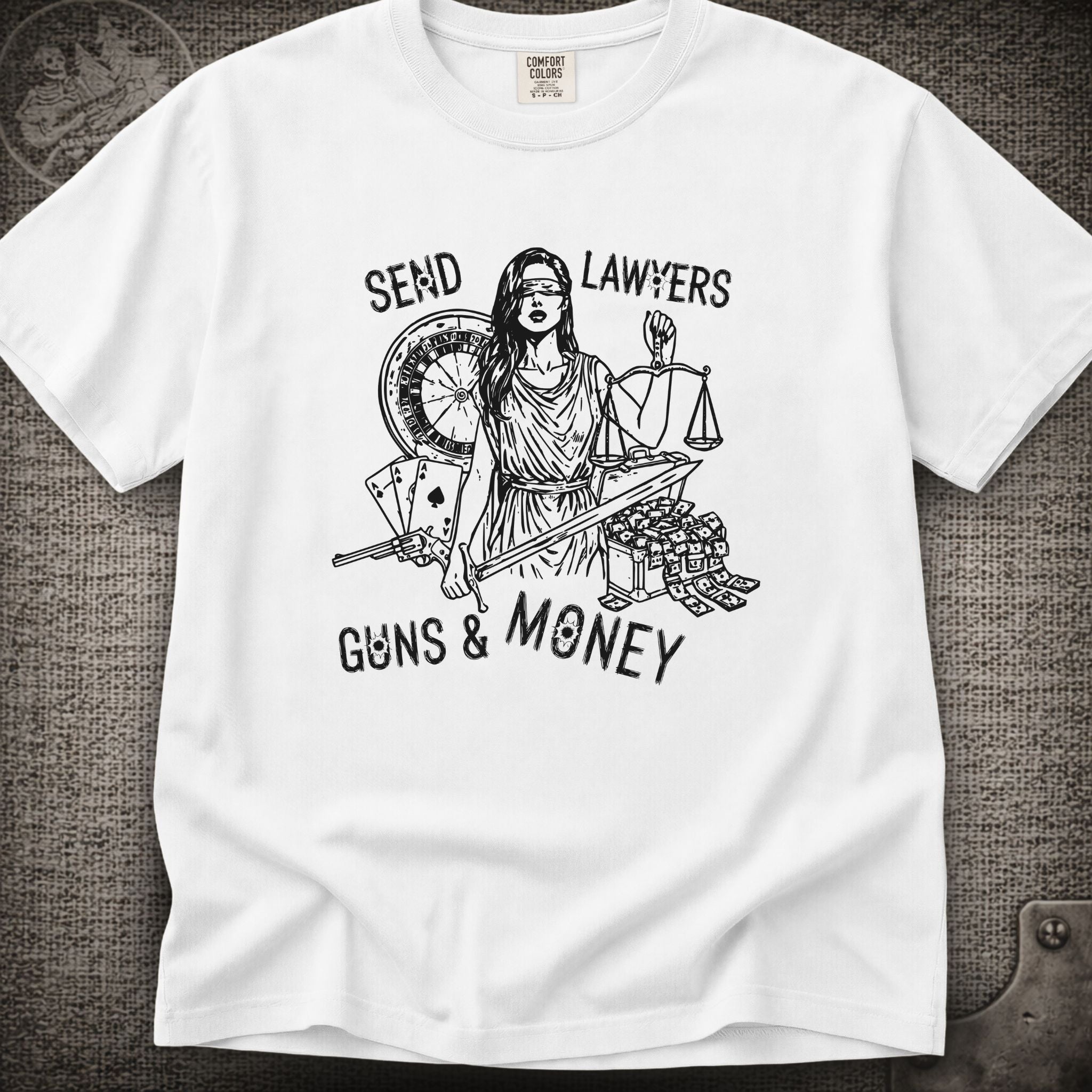 Lawyers Guns and Money | Warren Zevon | Widespread Panic Shakedown Lot T-Shirt