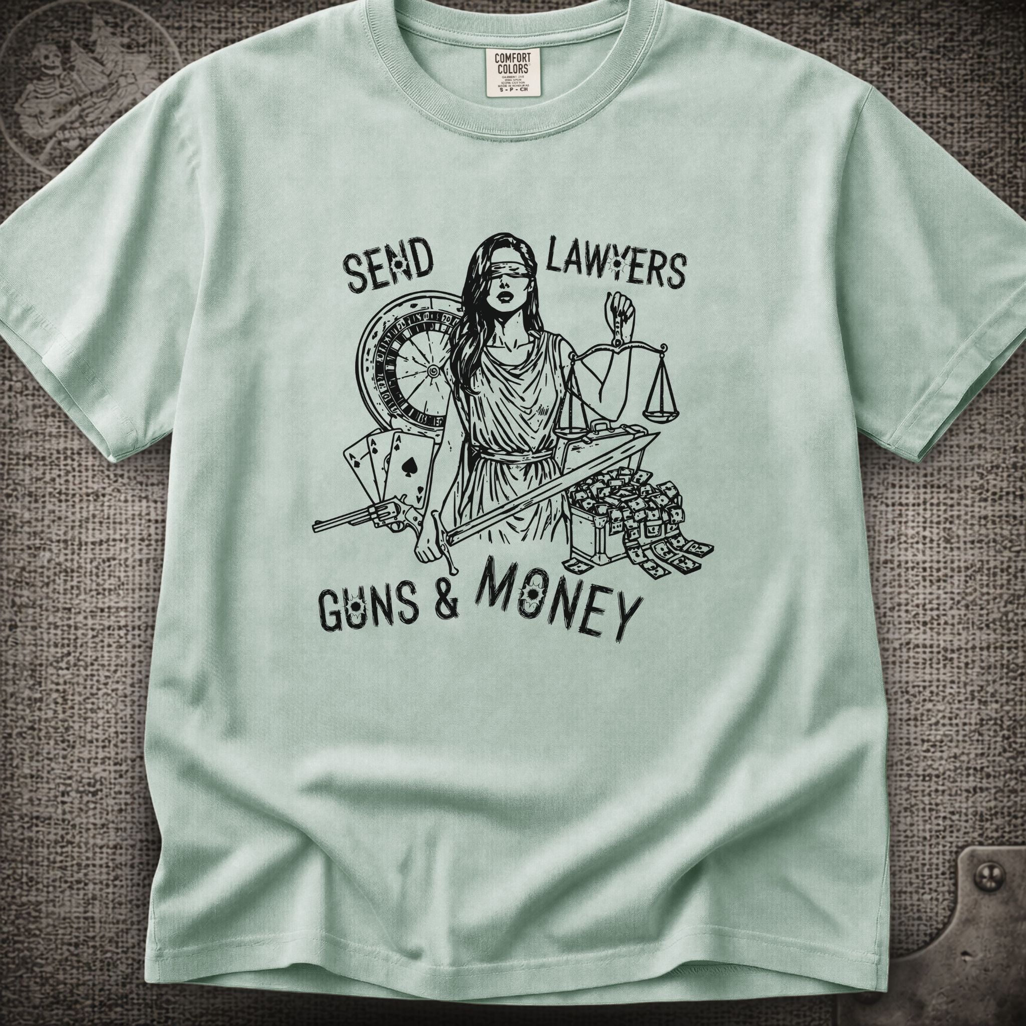 Lawyers Guns and Money | Warren Zevon | Widespread Panic Shakedown Lot T-Shirt