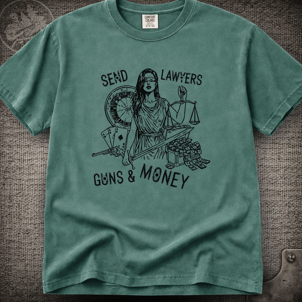 Lawyers Guns and Money | Warren Zevon | Widespread Panic Shakedown Lot T-Shirt