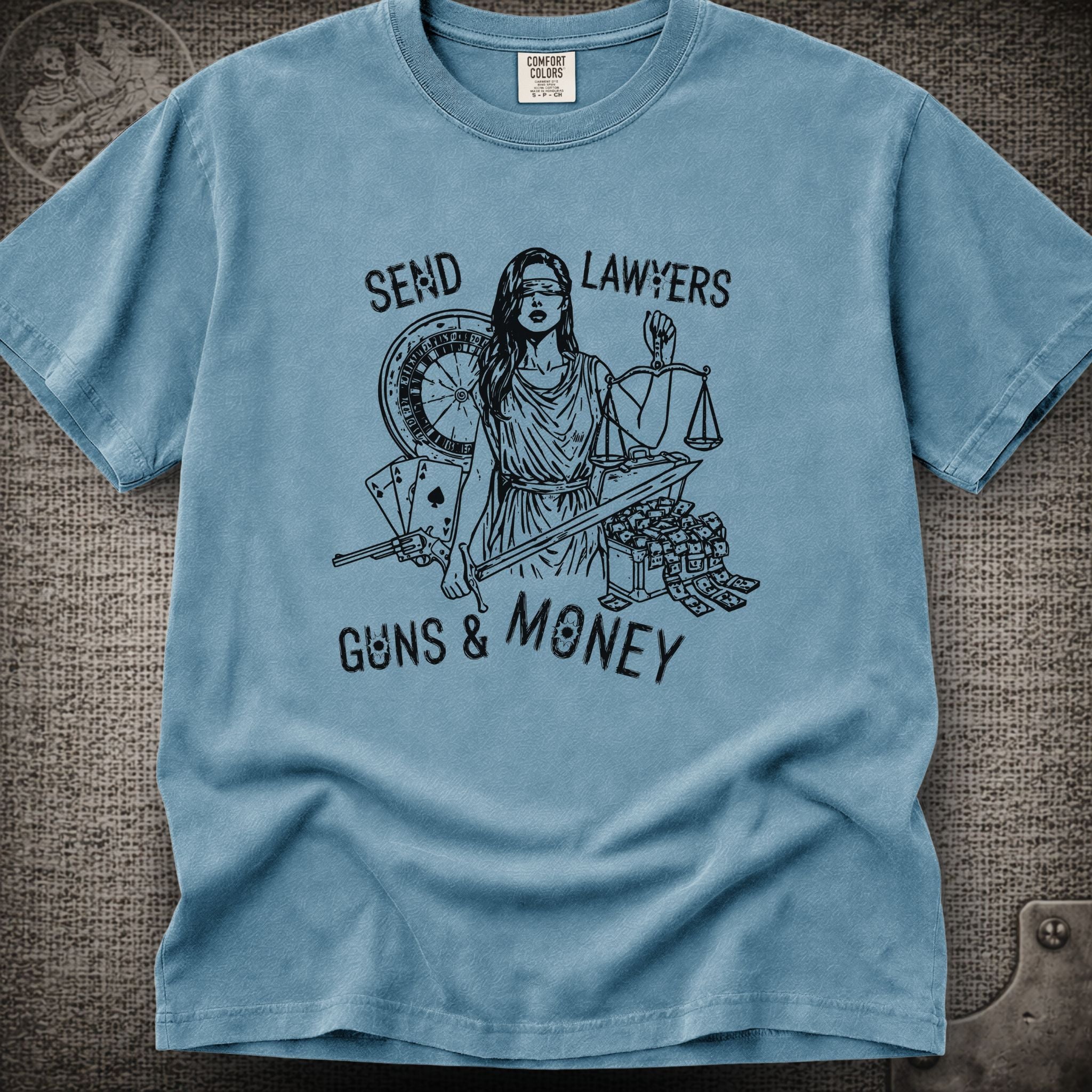 Lawyers Guns and Money | Warren Zevon | Widespread Panic Shakedown Lot T-Shirt