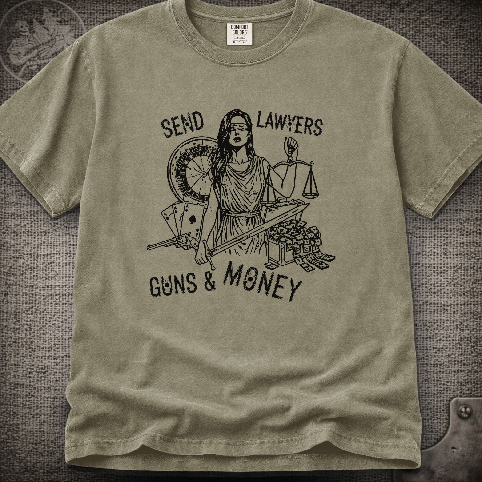 Lawyers Guns and Money | Warren Zevon | Widespread Panic Shakedown Lot T-Shirt