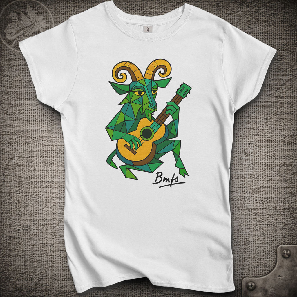Cubist Goat with Guitar | Women's Cut Billy Strings Shakedown Lot T-Shirt