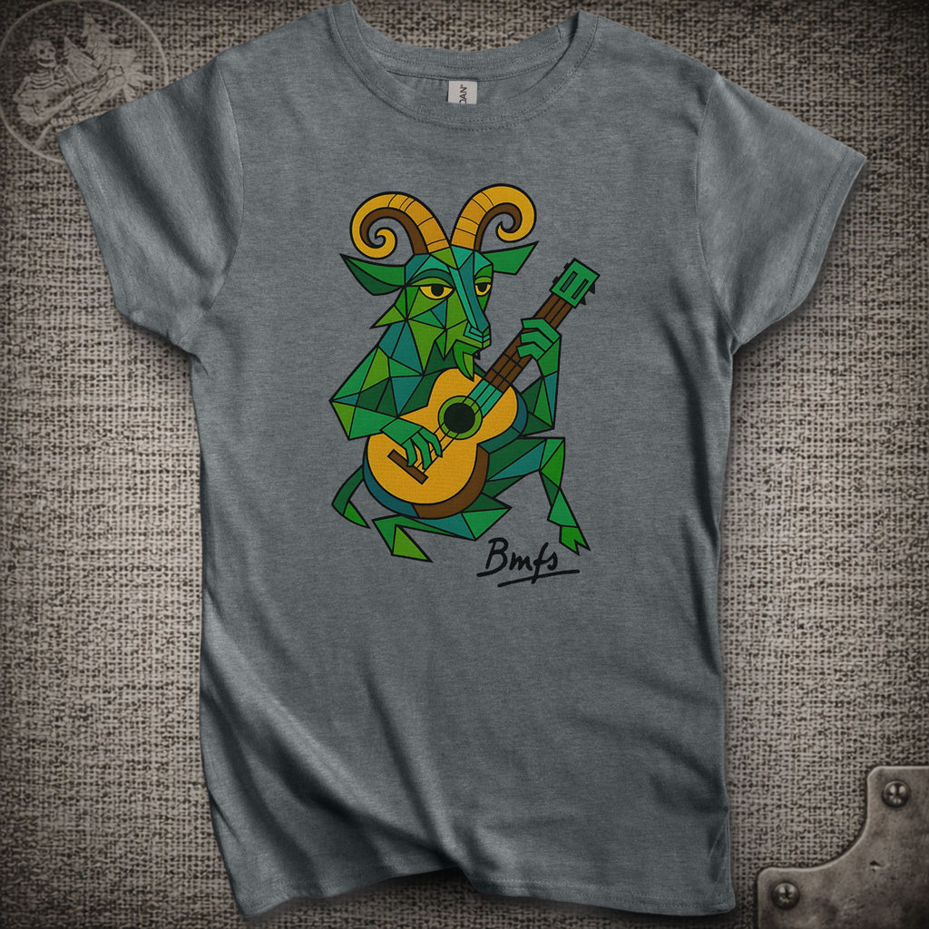Cubist Goat with Guitar | Women's Cut Billy Strings Shakedown Lot T-Shirt