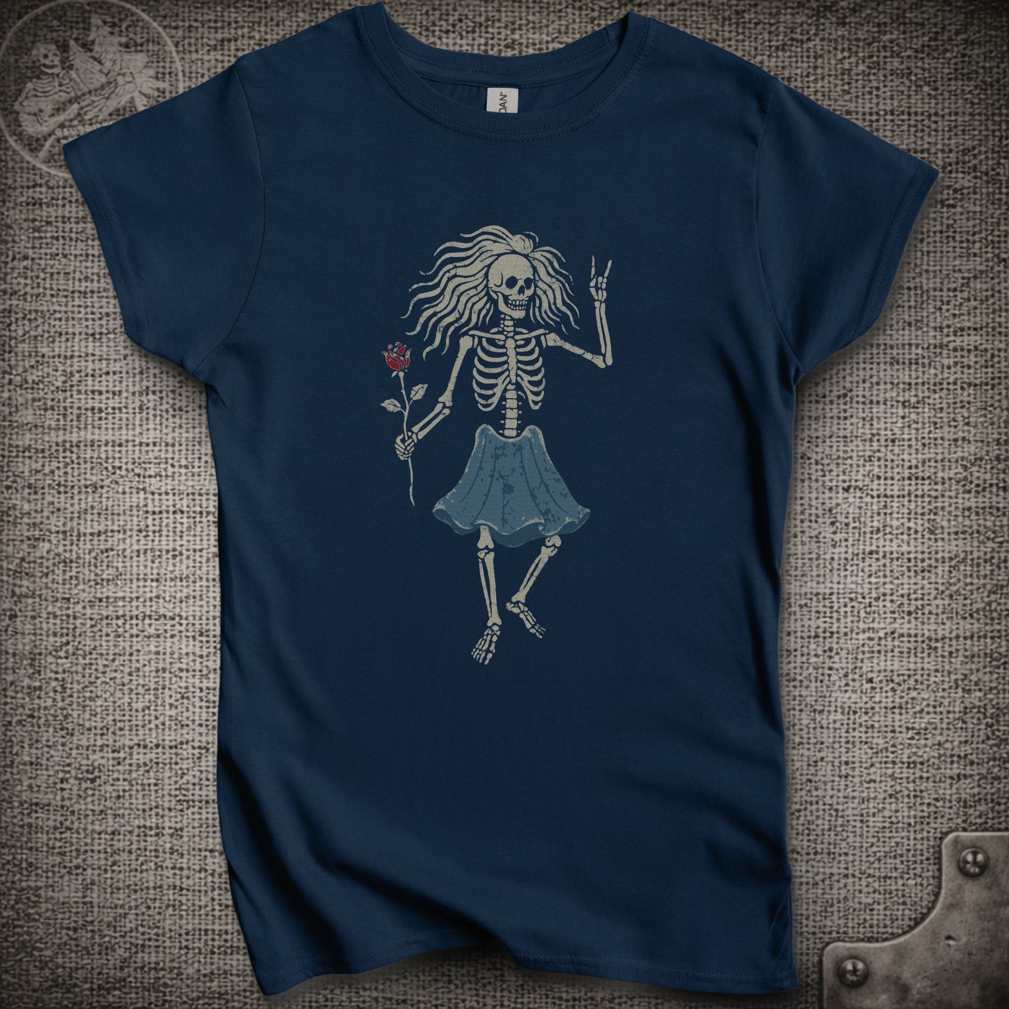 Rosebud Guitar | Women's Cut Jerry Garcia Shakedown Lot T-Shirt