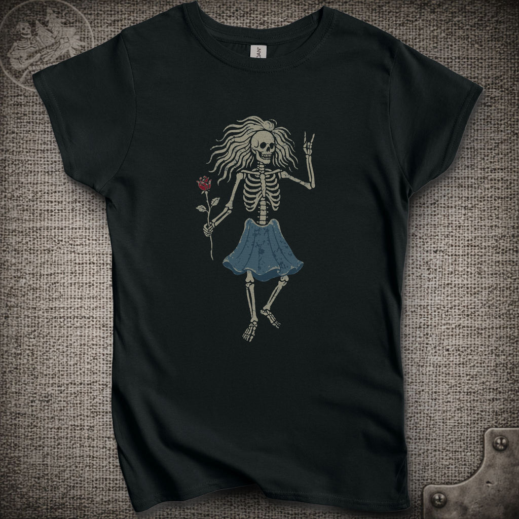 Rosebud Guitar | Women's Cut Jerry Garcia Shakedown Lot T-Shirt