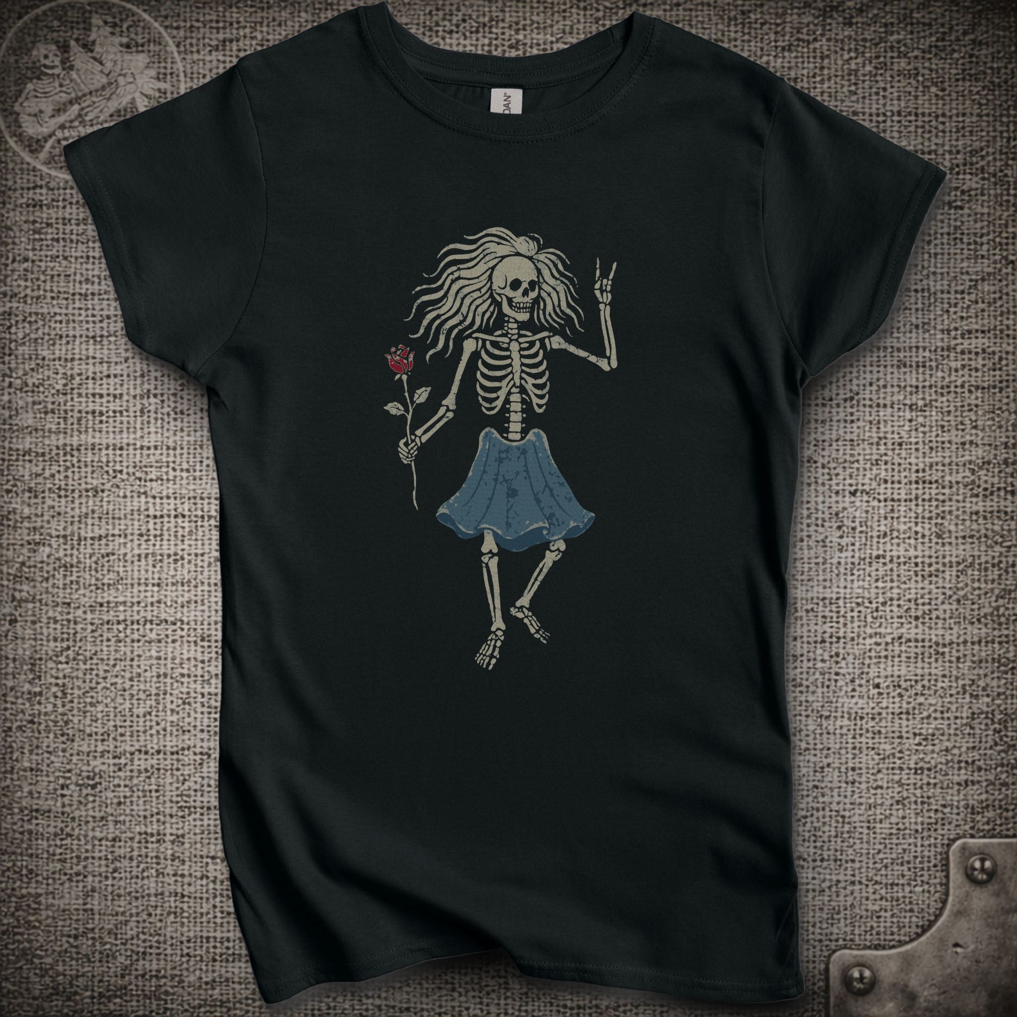Rosebud Guitar | Women's Cut Jerry Garcia Shakedown Lot T-Shirt