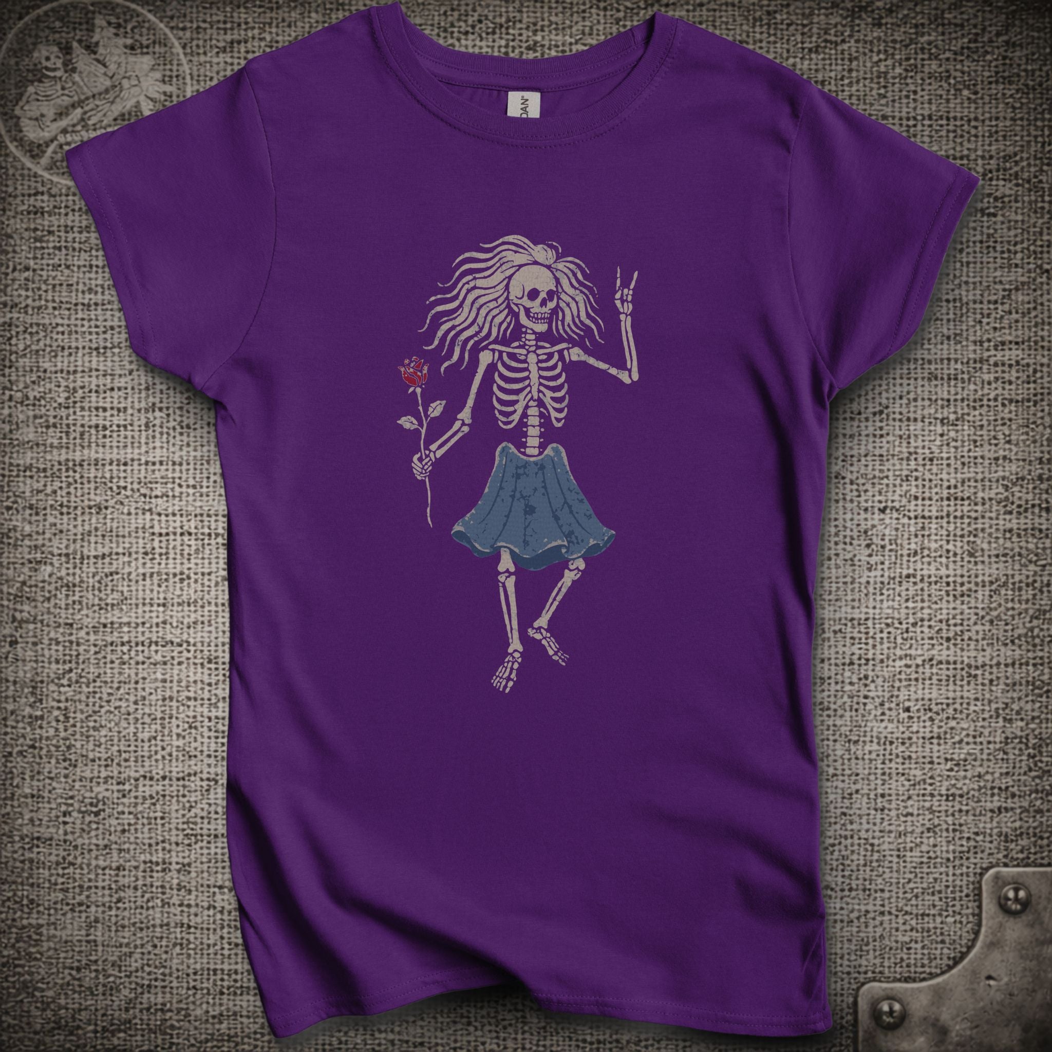 Rosebud Guitar | Women's Cut Jerry Garcia Shakedown Lot T-Shirt