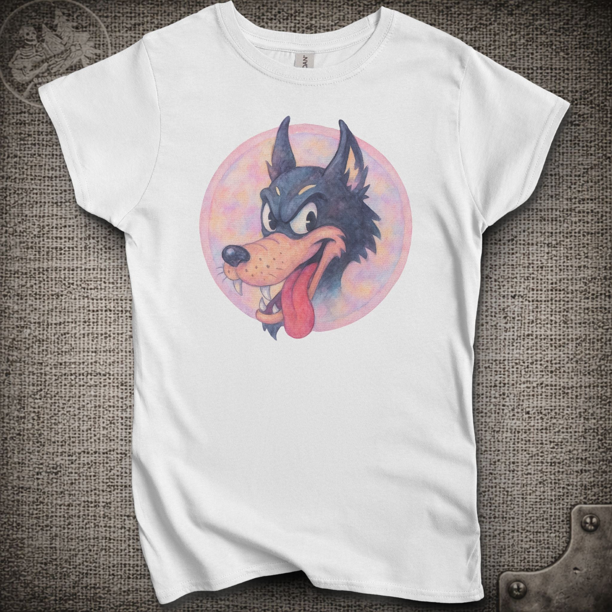 Jerry's Wolf in Pastel | Women's Cut Jerry Garcia Shakedown Lot T-Shirt